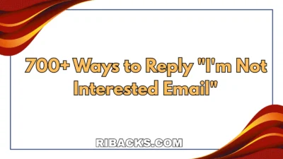 Here are different ways to reply