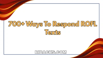 To Respond ROFL Texts