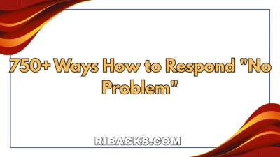No Problem