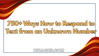 Respond to Text from an Unknown Number