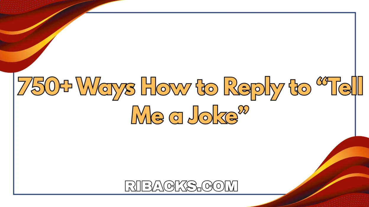 Tell Me a Joke