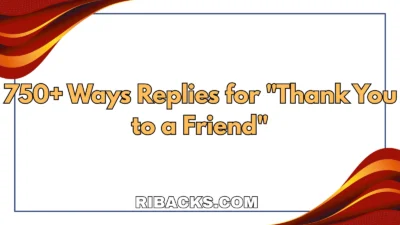 Thank You to a Friend