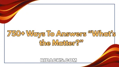 What’s the Matter?