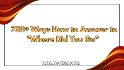 Where Did You Go