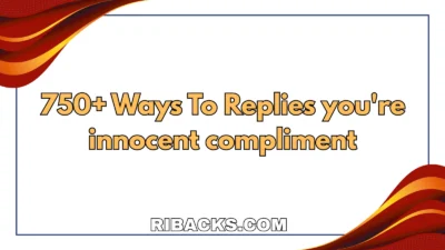 you're innocent compliment