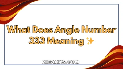 What Does Angle Number 333 Meaning ✨