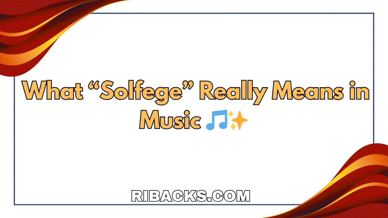 Solfege Meaning