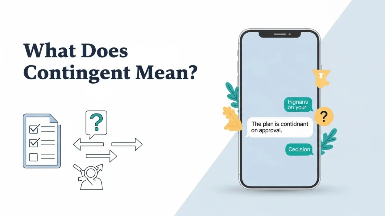 What Does Contingent Mean