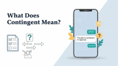 What Does Contingent Mean