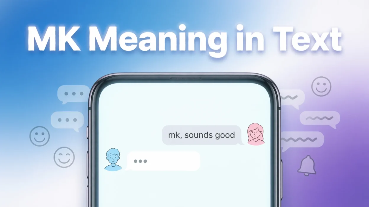 what does mk mean in text
