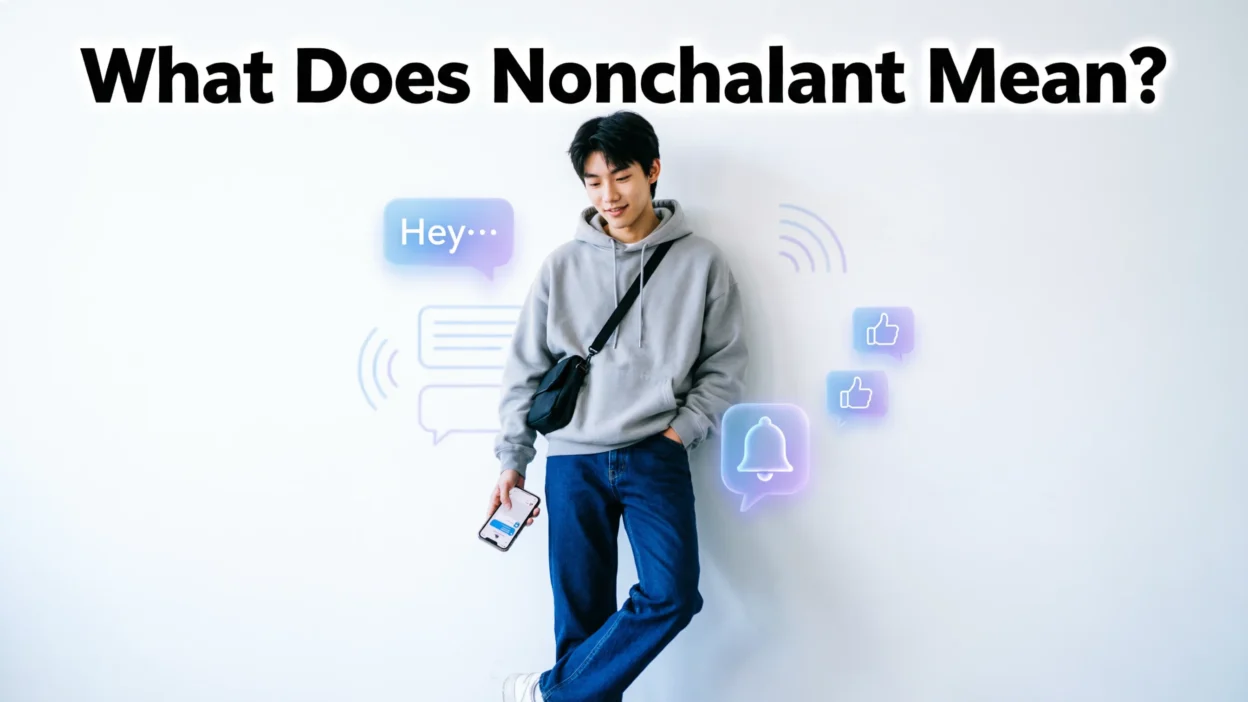 what does nonchalant mean
