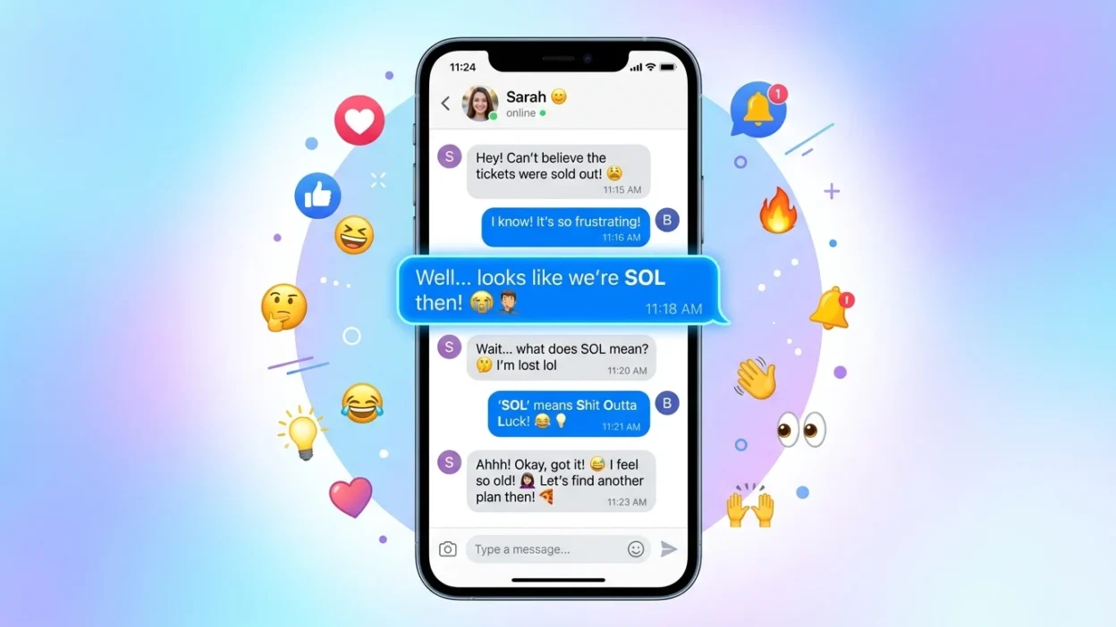 SOL Meaning in Text