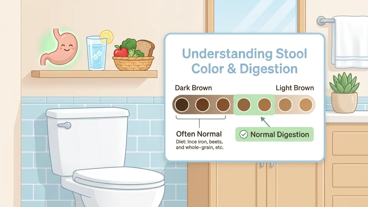 light brown poop meaning