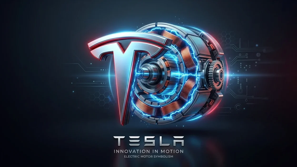 tesla logo meaning